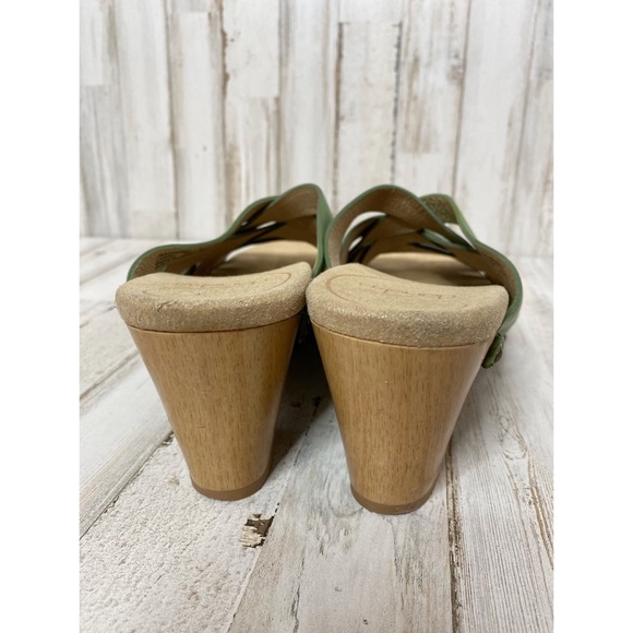 Dansko Shoes | Dansko Tory Leather Wooden Heel Sandals | Poshmark